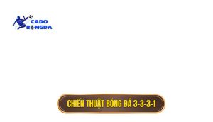 Chiến thuật bóng đá 3-3-3-1