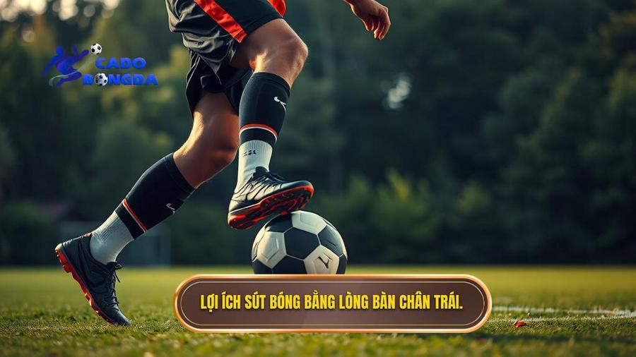 Lợi ích sút bóng bằng lòng bàn chân trái.