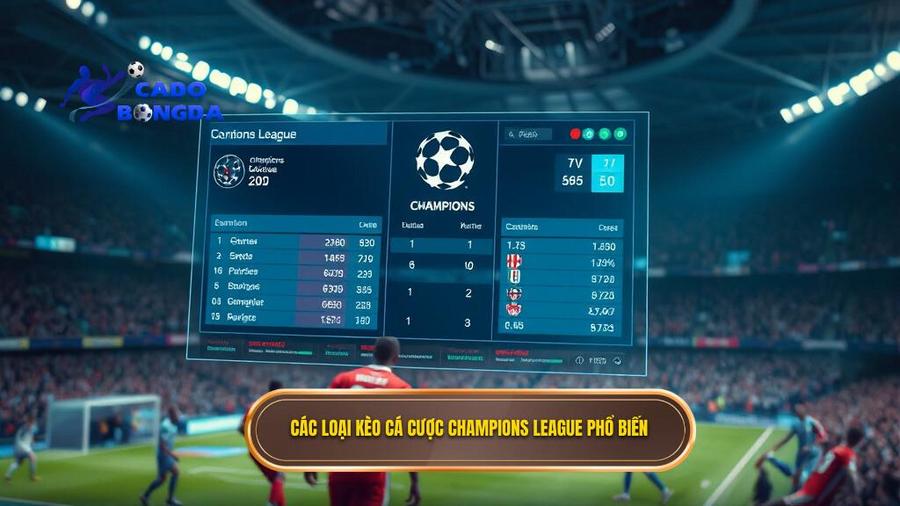Các loại kèo phổ biến khi cá cược Champions League