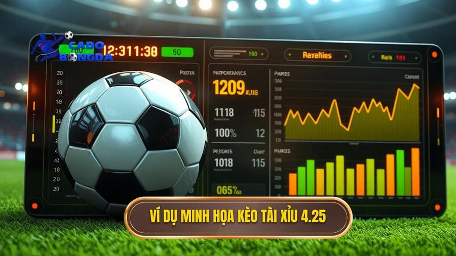 Ví dụ minh họa kèo tài xỉu 4.25